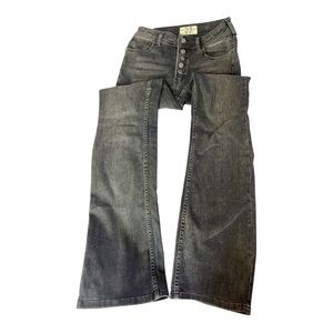 We The Free Faded Black High Waisted Flare Jeans Sz 27